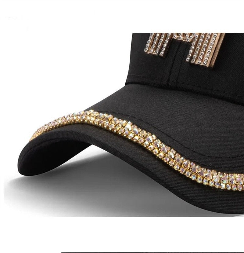 Fashion Brand Diamond D Letter Baseball Cap For Women Men Summer Outdoor Sun Protection Hat Autumn Casual Ladies Caps