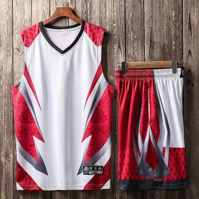 Sublimation Blanks Basketball Jersey Sets for Men Women Kids Personalized Custom Quick-dry Team College Basketball Uniform Cloth