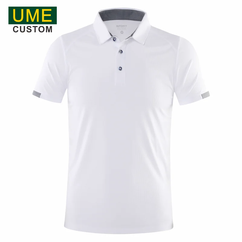 Quick-drying Sports Polo Shirt Custom Design Company Brand Logo/print Embroidery Breathable Lapel Short Sleeve Polo Shirts