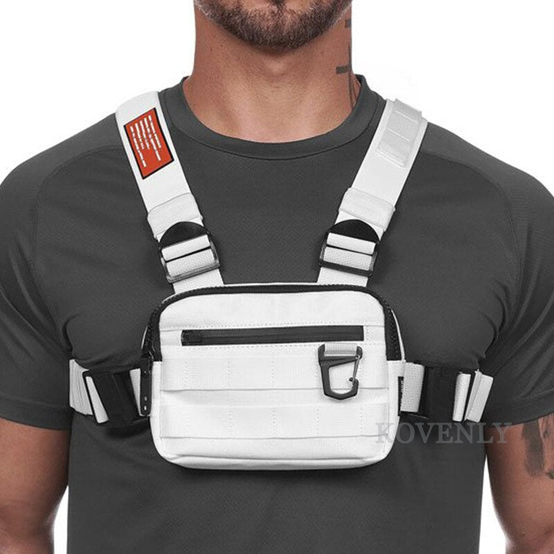 Streetwear Men Bag Tactical Vest Hip Hop Style Crossbody Chest Bags Packs for 2020 Fashion Punck Chest Rig Vest Waist Bag Unisex