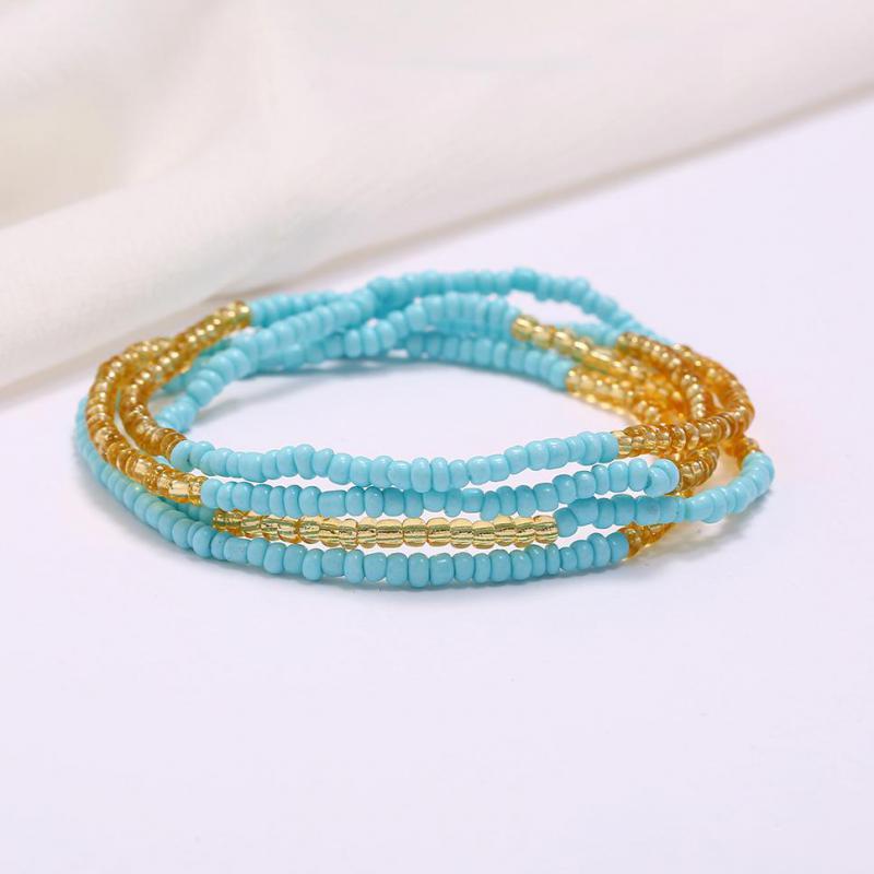 Bohemia Elastic Waist Belly Chain African Belly Chain Waist Beads Body Chain  Women Girls Body Summer Boho Jewelry Accessories