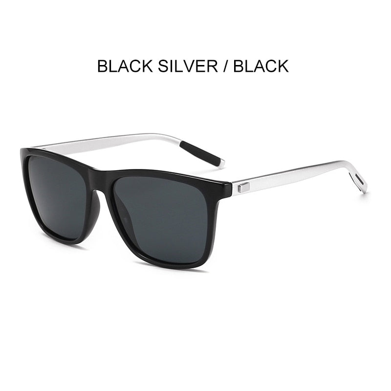 SIMPRECT Aluminium Magnesium Polarized Sunglasses For Men 2023 UV400 High Quality Luxury Brand Designer Square Sun Glasses Women