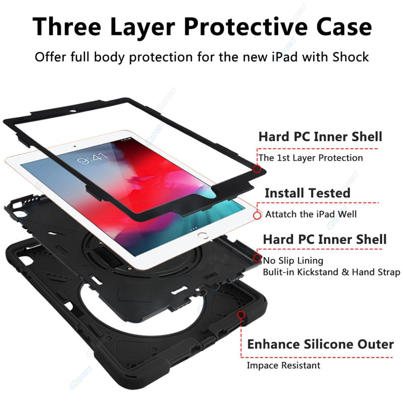 Case for iPad Air 3 2019/ iPad Pro 10.5 Drop-Proof Protective Case with Pencil Holder for iPad Air 3rd Generation/iPad Pro 10.5