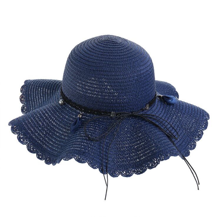 New summer floppy wide brim sun hat  Women Straw hat Cap Outdoor holiday Lady beach Casual floral Panama hat