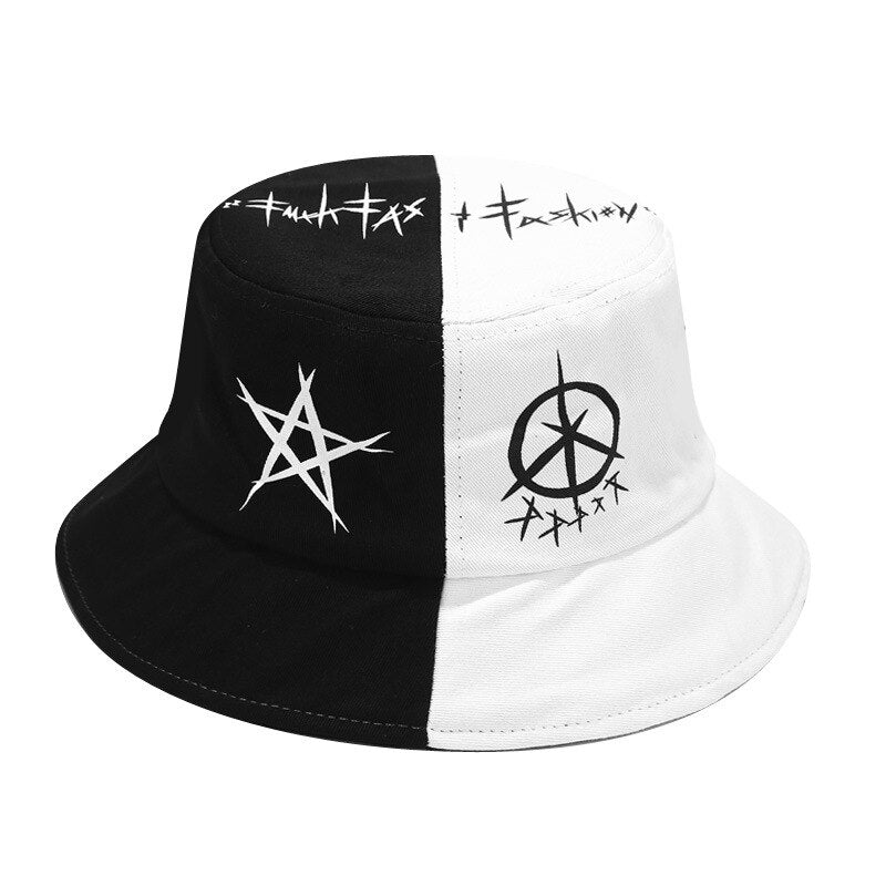 Summer Cotton Bucket Patchwork Graffiti Men Women Outdoor Hip Hop Foldable Bob Fisherman Casual Travel Gorros Panama