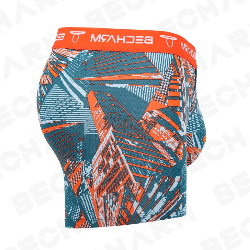 New Men's Panties Boxers Shorts Printing Blue-green Large Size Set of Men Underpants Male Briefs Boxer Sexy Clothing Short Homme