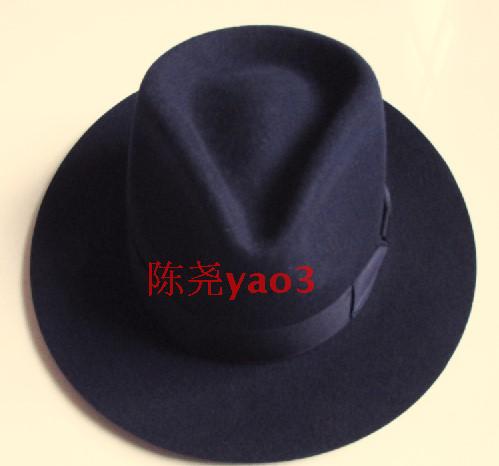 Wool Fedora Hat Unisex Felt Fedoras Hats Adult Fashion Trilby Hats Popular Headwear Wool Fedora Trilby Hats Man&#39;s Cap  B-8130