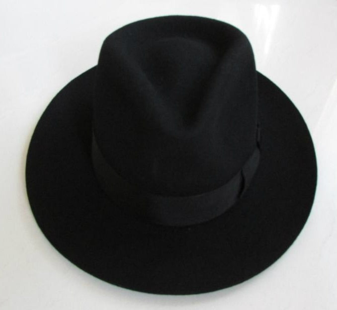 Wool Fedora Hat Unisex Felt Fedoras Hats Adult Fashion Trilby Hats Popular Headwear Wool Fedora Trilby Hats Man&#39;s Cap  B-8130