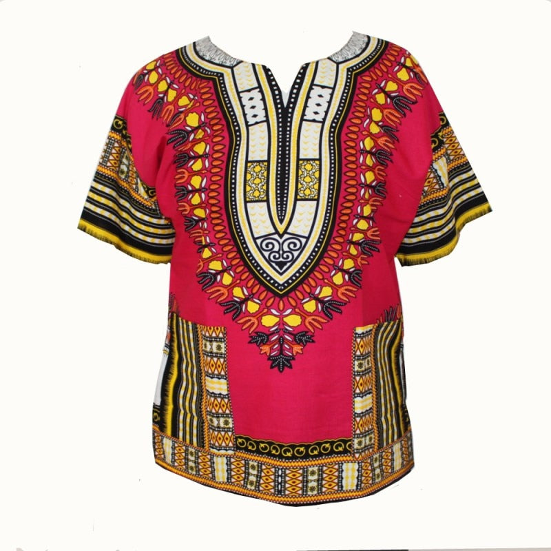 XXXL African Fashion Dashiki Design Floral Dress African Traditional Print Dashiki Dress for Men and Women