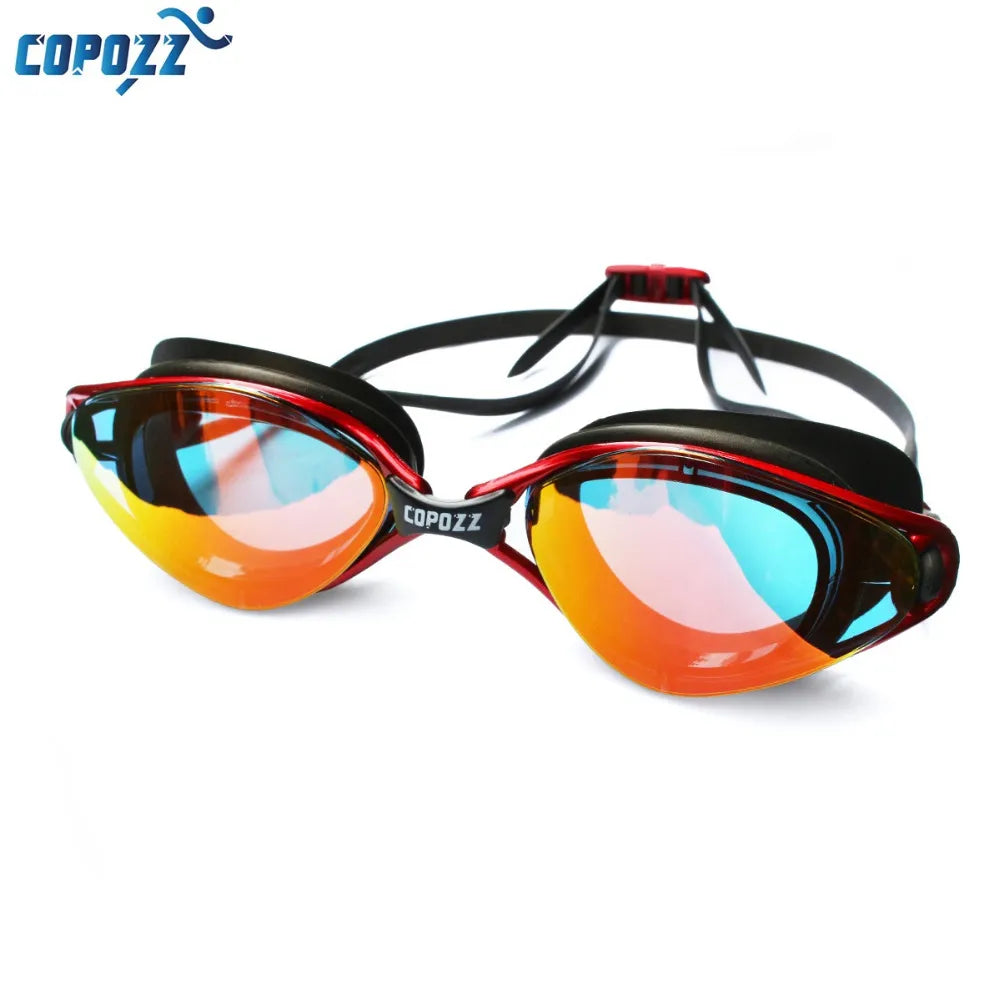 COPOZZ Adult Men Women Swimming Goggles Anti-Fog UV Protection Adjustable Swimming glasses Professional Waterproof Swim Eyewear