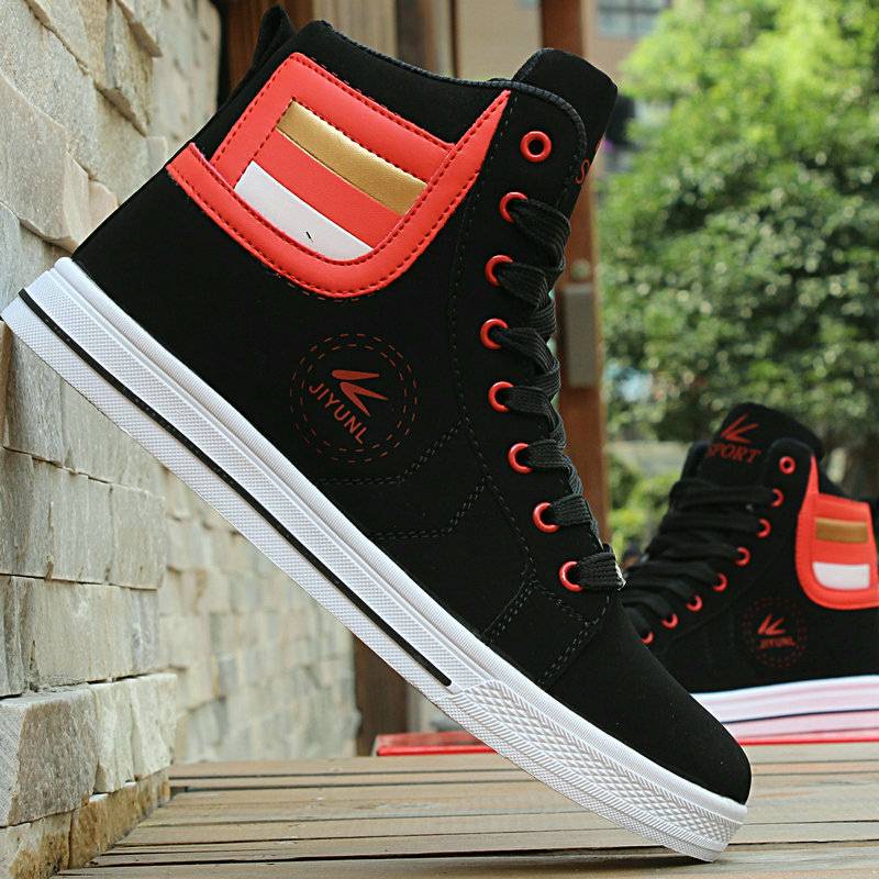 Skateboarding Shoes Men High Top Leisure Sneakers Comfortable Street Sports Shoes Walking Shoes Chaussure Homme Large size 47 48