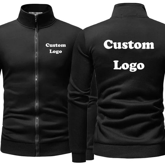 Custom Logo Men's Hoodies Jackets Cardigan Hooded Coat Vintage Color Pullover Sweatshirts