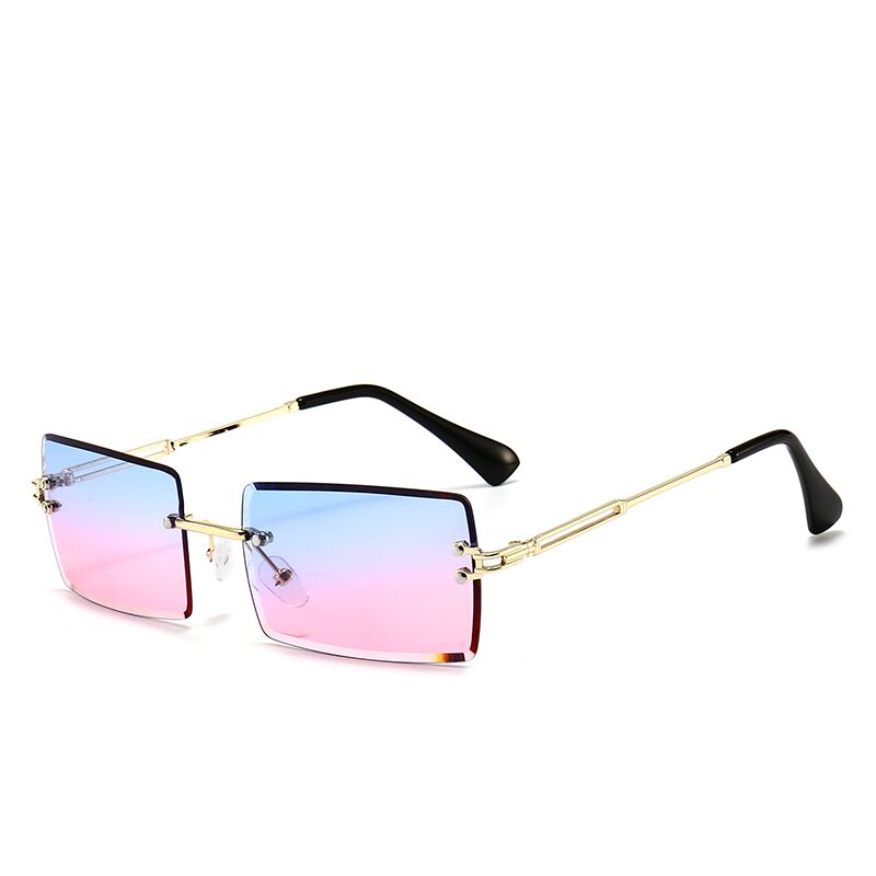 XJiea Rimless Sunglasses Women 2021,Fashion Designer Square Sun Glasses,Summer Decorative Frameless Eyeglasses,Accessories