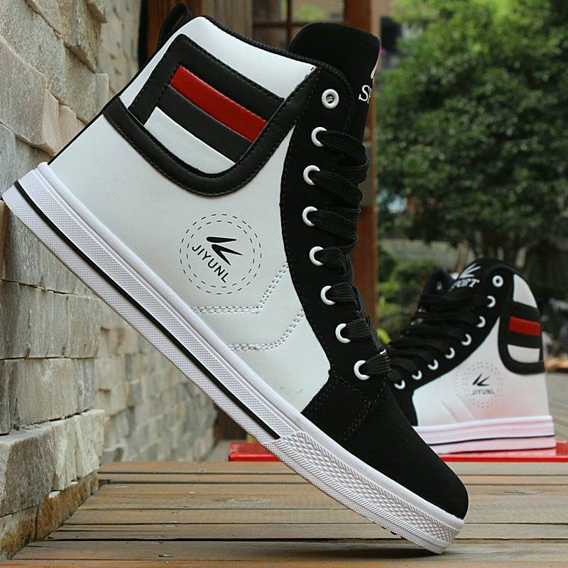 Skateboarding Shoes Men High Top Leisure Sneakers Comfortable Street Sports Shoes Walking Shoes Chaussure Homme Large size 47 48