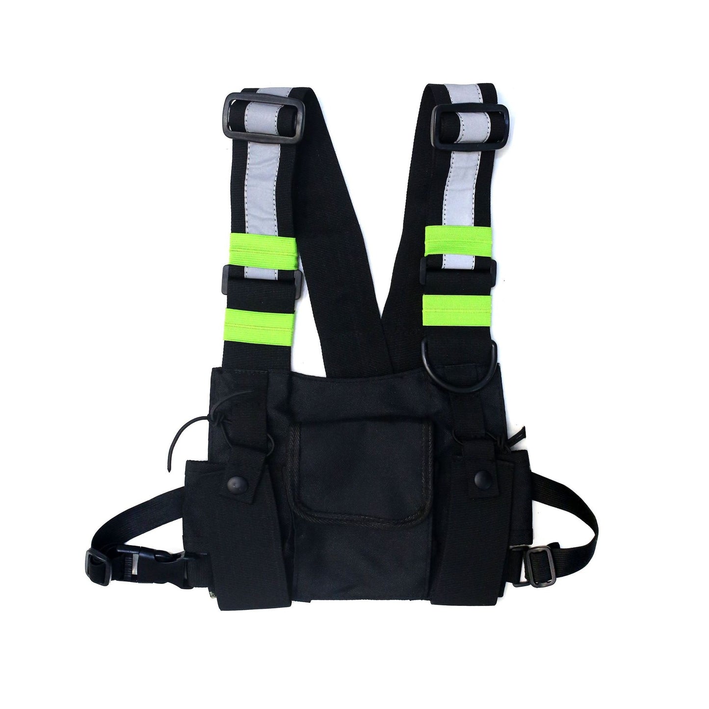 Men Tactical Shoulder Bags Chest Rig Bag Hip Hop Streetwear Men Functional Waist Packs Adjustable Pockets Waistcoat Kanye West