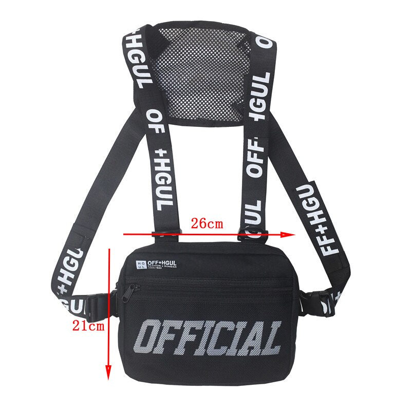 Streetwear Men Bag Tactical Vest Hip Hop Style Crossbody Chest Bags Packs for 2020 Fashion Punck Chest Rig Vest Waist Bag Unisex