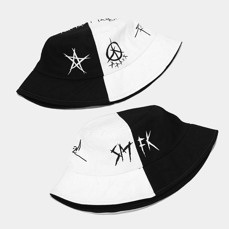 Summer Cotton Bucket Patchwork Graffiti Men Women Outdoor Hip Hop Foldable Bob Fisherman Casual Travel Gorros Panama