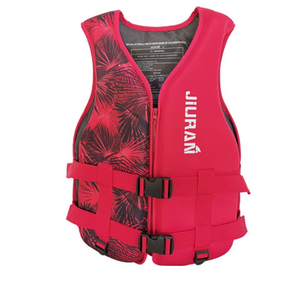 Universal Outdoor Swimming Boating Skiing Driving Vest Neoprene Life Jacket for Adult Children New Water Sports Buoyancy Jacket