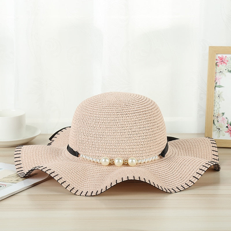 New summer floppy wide brim sun hat  Women Straw hat Cap Outdoor holiday Lady beach Casual floral Panama hat