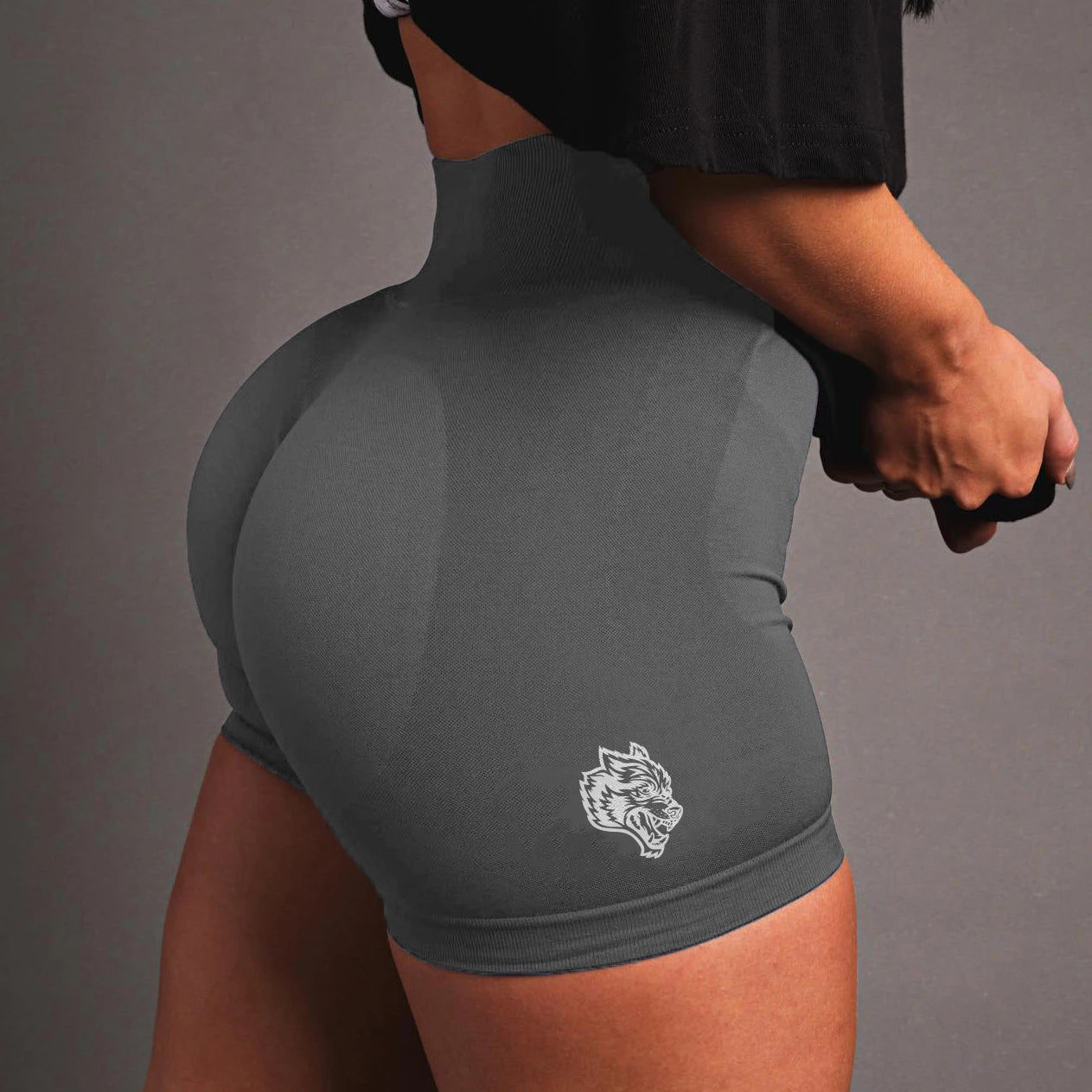 She Darc Sport Shorts Fashion Gym Pants Push Up New Style Wolf Head Fitness Female Skinny Bottom Running Yoga Sexy Tight Shorts