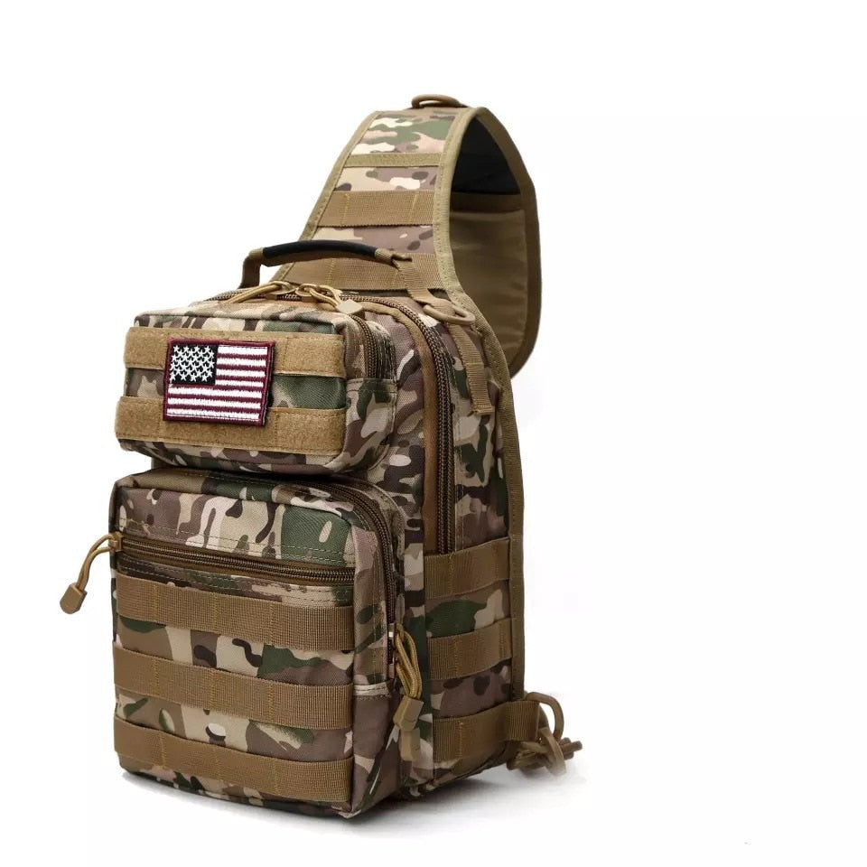 Military Tactical Chest Bag Single Shoulder Messenger Bags Outdoor Camouflage Travel Backpack Men Women