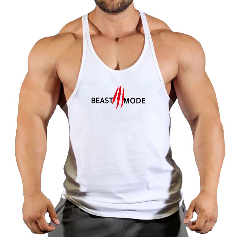 New Arrivals Bodybuilding stringer tank top man Cotton Gym sleeveless shirt men Fitness Vest Singlet sportswear workout tanktop