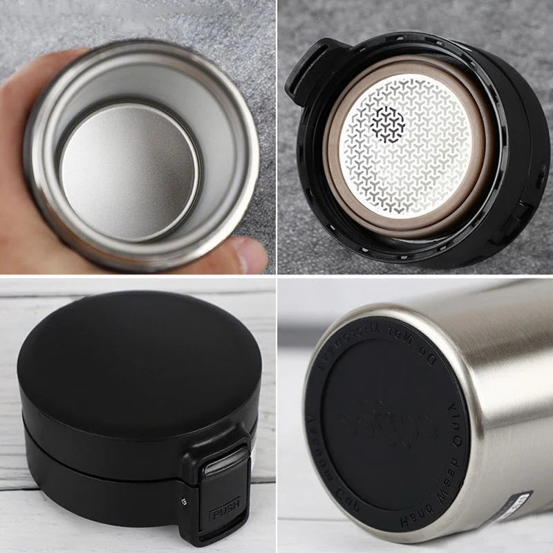 380ml Thermos Coffee Mug 304 Stainless Steel Thermos Bottle Vacuum Flask Insulated Cup Thermal Water Bottle For Outdoor Travel