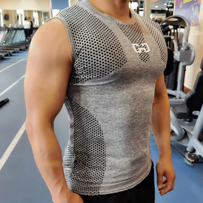 Men's Quick Dry Sport T-shirt Fitness Tight Short Sleeve Male Gym Compression T-shirt bodybuilding Tee shirt