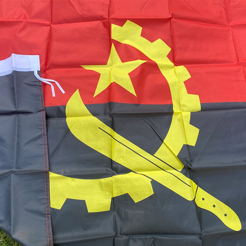 90*150cm Hanging Angola National flag Home Decoration Angola flag