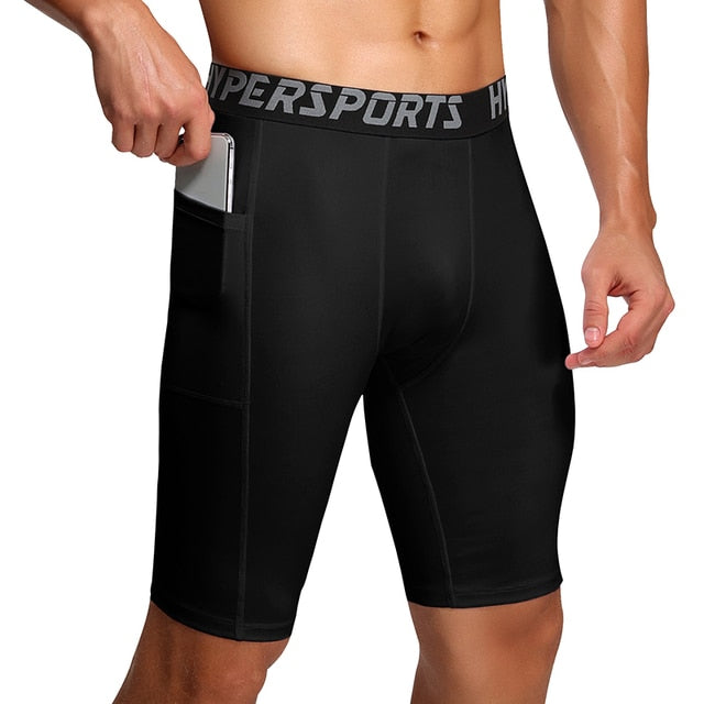 Compression Shorts Men Summer Sportswear Training Tights Gym Fitness Leggings Short Pants Sport Bottoms Running Shorts Men