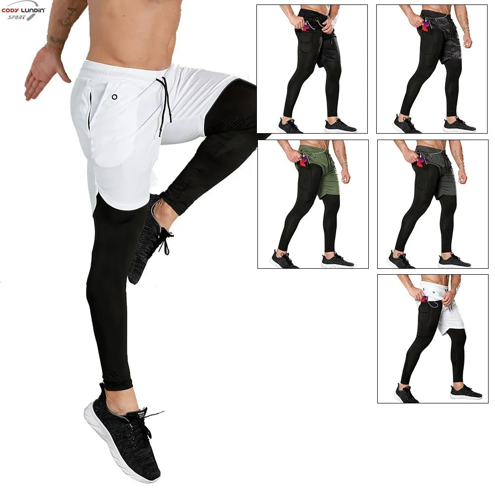 CODY LUNDIN Men's Joggers Pants for Men Stretch New Fitness Elastic Waist Sport Classic Running Trousers Tactical Men's Pants