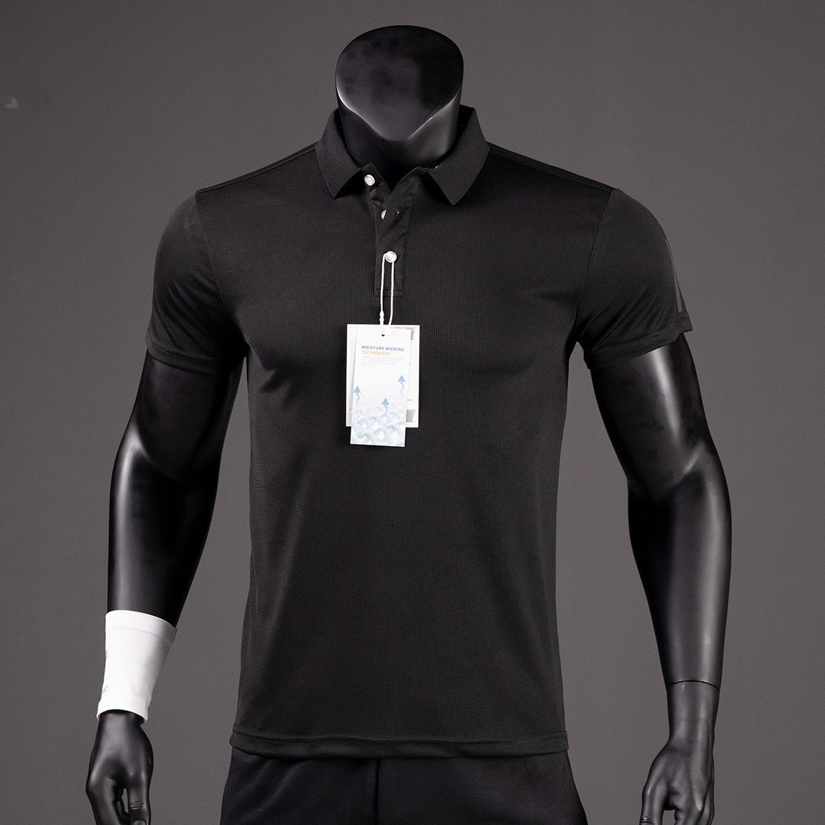 Men's Luxury Quick-Drying Golf Polo Shirt - Breathable Lapel Short-Sleeved Tee for Summer