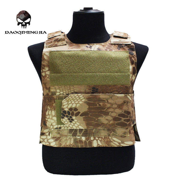 Security Guard Anti-Stab Tactical Vest with two Foam Plate Military Miniature Hunting Vests  adjustable shoulder straps