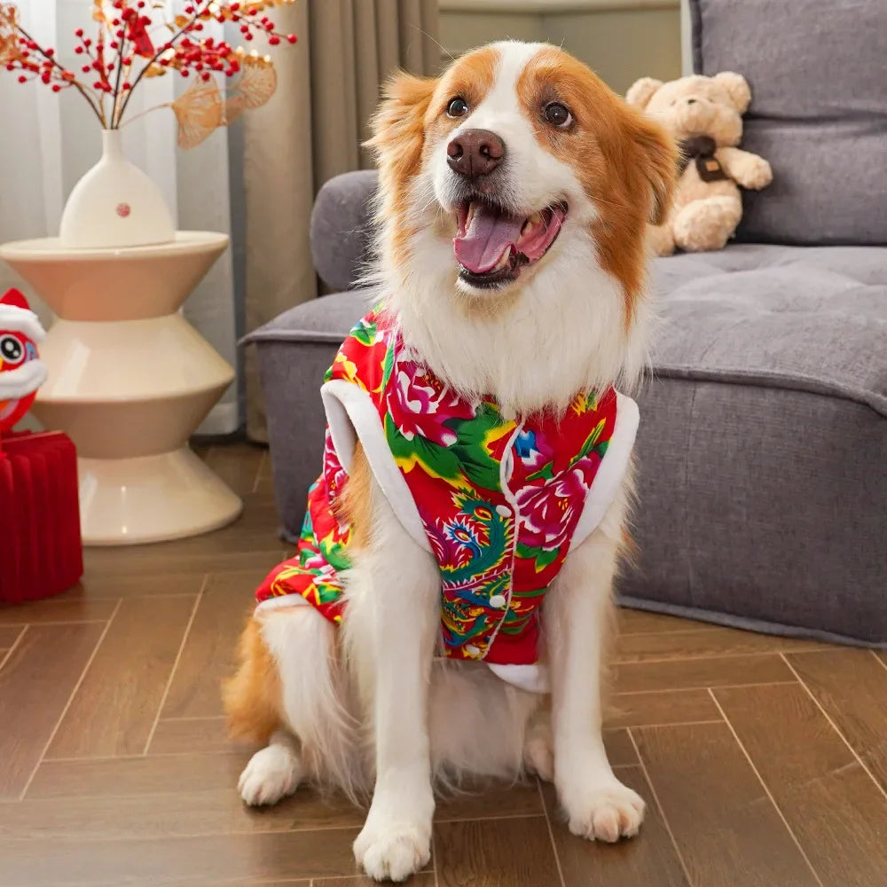 Pet Vest Pet Spring Summer Northeast Big Flower Tank Top Teddy Cat Alaska Golden Retrieve Samoyed Dog Clothes Coats Jackets