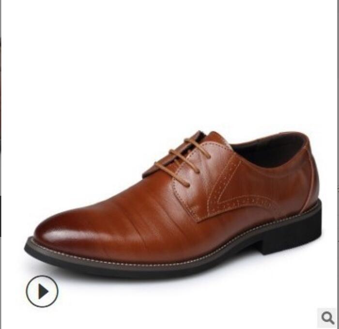 Zapatos Hombre Plus Size Men Leather Shoes Casual Shoes High Quality Luxury Business Dress Shoes All-Match Wedding Shoes Man