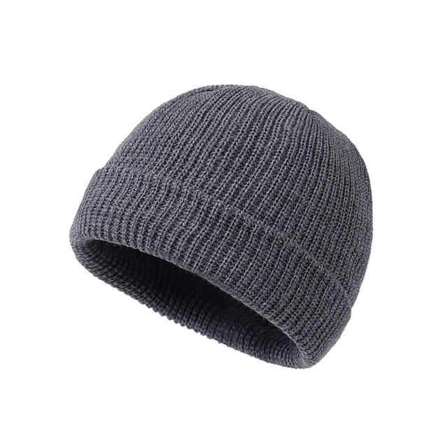 Rimiut Knitted Hat for Men & Women Caps Wool Fashion Simple Warm Skullies Beanies Solid Autumn Winter Beanie Cap Trendy Style