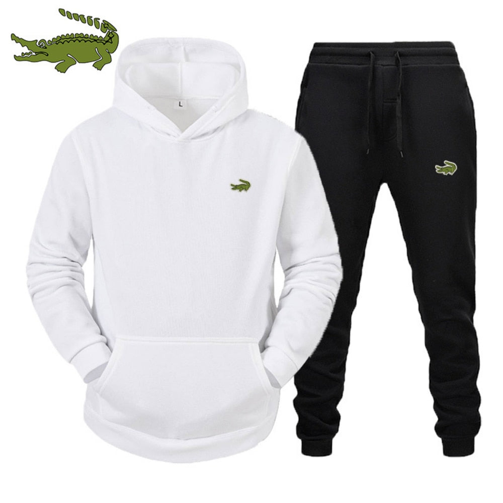 Suit Fashion Casual Tracksuit 2 Piece Hoodie Pullover Sports Clothes Sweatshirt Jogging Set High Quality
