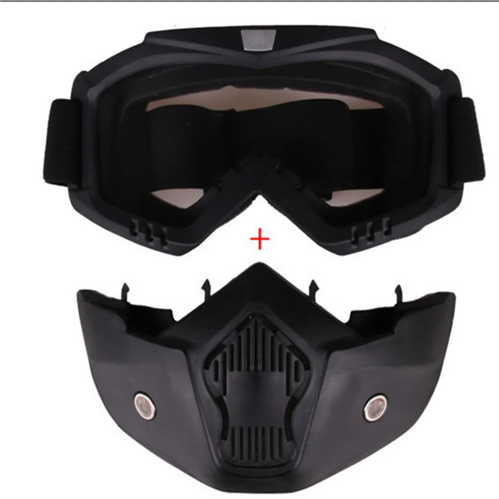 Dustproof Motocross Glasses Adjustable Motorcycle Goggles Breathable Full Face Protective Motorbike Dirt Bike Off-road Mask