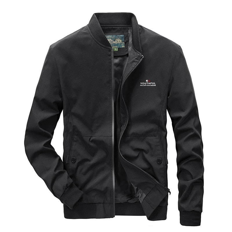 UrbanShield Men's Waterproof Windbreaker Jacket - Stylish Outdoor Coat for Spring/Autumn Fashion