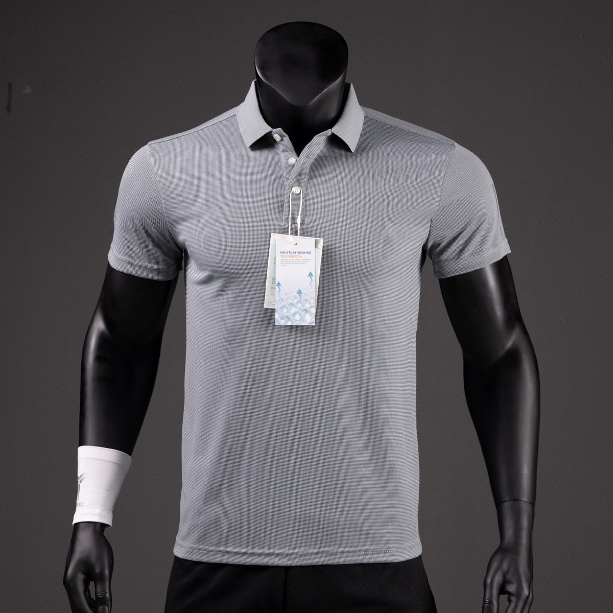 Men's Luxury Quick-Drying Golf Polo Shirt - Breathable Lapel Short-Sleeved Tee for Summer