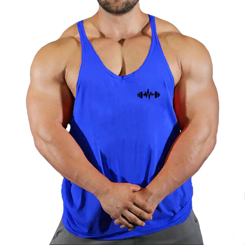 New Arrivals Bodybuilding stringer tank top man Cotton Gym sleeveless shirt men Fitness Vest Singlet sportswear workout tanktop