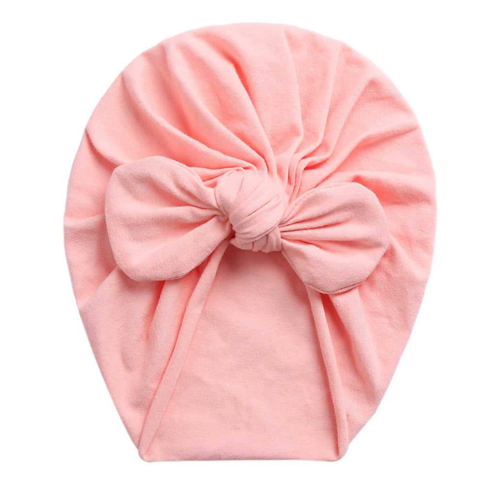 Rabbit Ears Knot Warm Indian Hat Baby Bandanas Turban Headband Girls Kids Hair Head Bands Accessories Headwrap Headdress