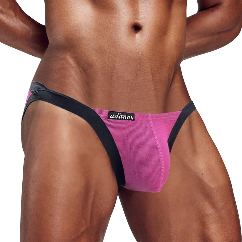 Sexy Gay Underwear Men Briefs  Bikini Mens Panties Cotton Jockstrap Thongs  Man Underpants Cueca Slip Hombre G String Lingerie