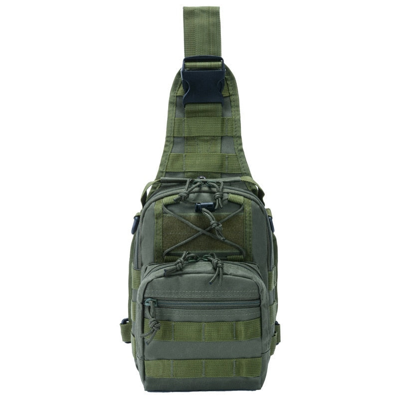 YUNFANG Tactical Sling Multifunction Bag Military Chest Oblique Span One Shoulder Bag Suitable for Biking Hiking Camping