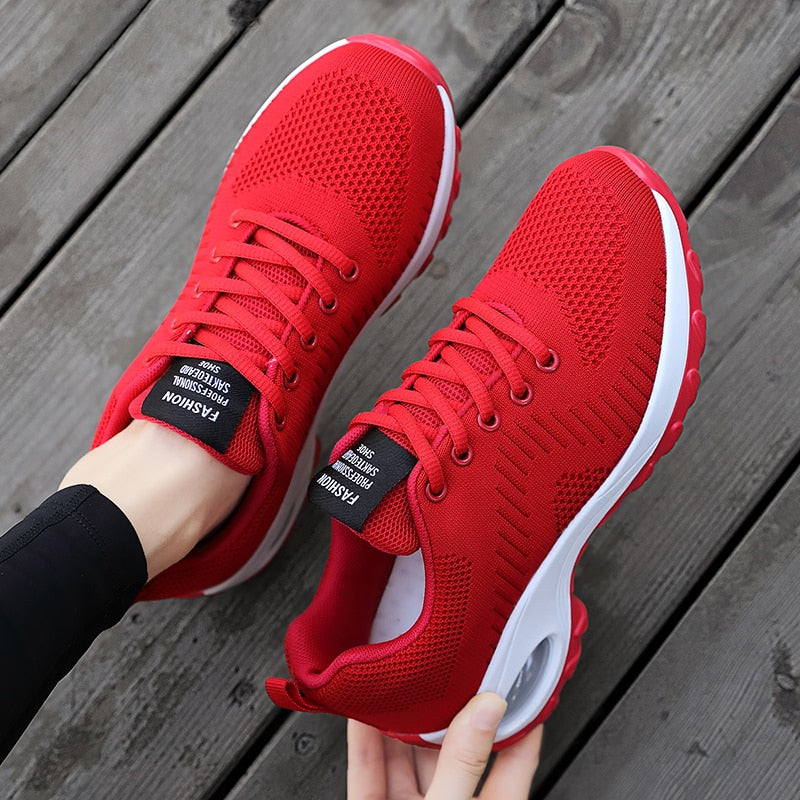 New Sneakers Women Shoes Mesh Breathable Flat Anti-Slip Woman Sneaker Outdoor Trainer Female Zapatos De Mujer Sport Shoe