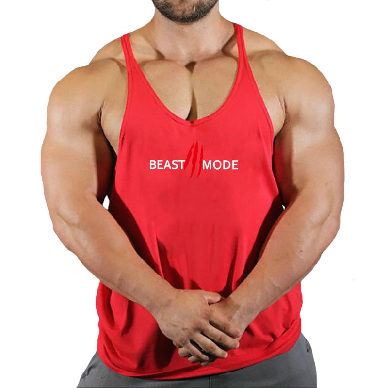 New Arrivals Bodybuilding stringer tank top man Cotton Gym sleeveless shirt men Fitness Vest Singlet sportswear workout tanktop