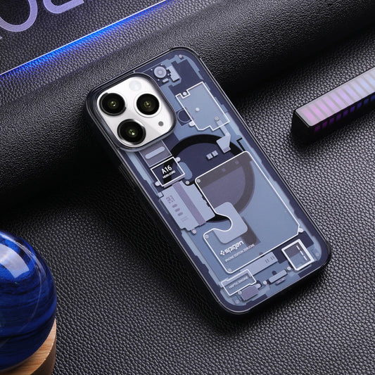 Magnetic Geometric Elements Phone Case For Iphone 13 11 12 14 15 Pro Max Plus Transparent Back Cover Magsafe For IPHON 14 15 Pro
