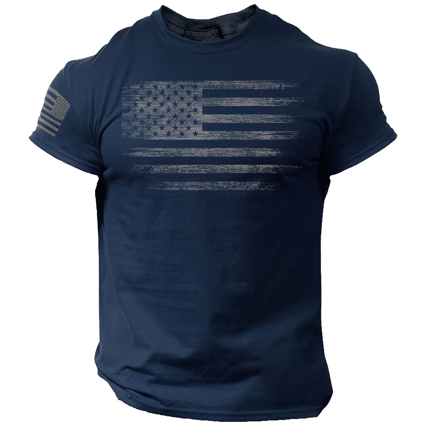 Gym Men&#39;s T-shirt 3d Print USA Flag T Shirt Oversized Casual Short-sleeved Summer Sportswear Men Clothing Tees Tops