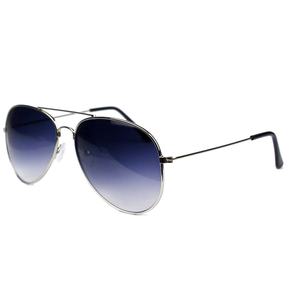 Fashion Pilot Sunglasses for Women Men 2023 Classic Eyewear Gradient Mirrored Blue Silver Gray Sun Glasses Sunglass