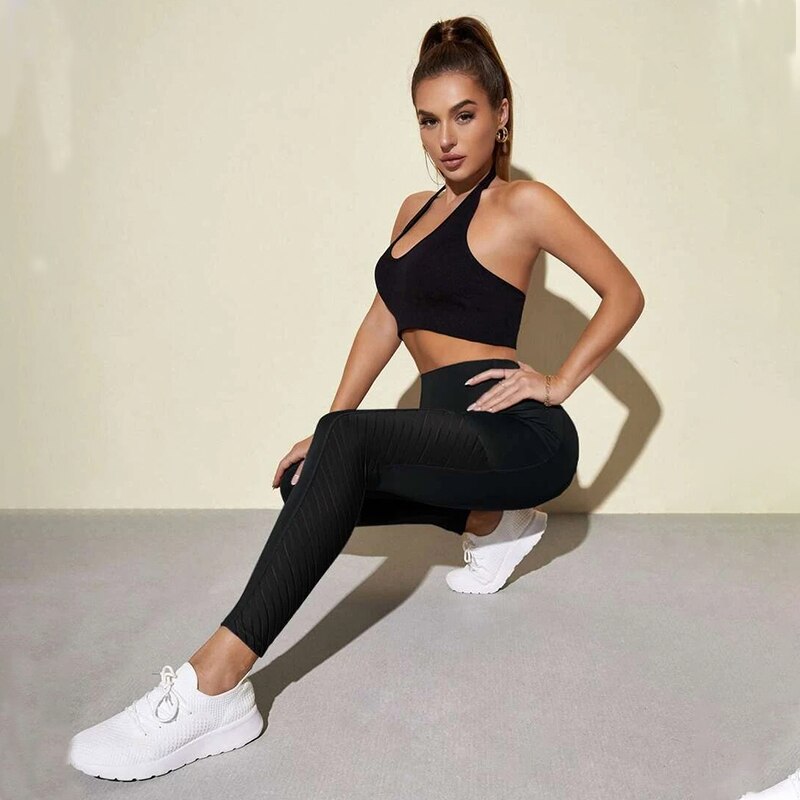 Women Workout Leggings Fitness Seamless Mesh Sport Pocket Legging Femme Fashion High Waist Leggings Women Yoga Running Pants